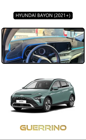 HYUNDAİ BAYON 2021+TORPİDO KORUMA KILIFI SİYAH KENAR ürün görseli 1