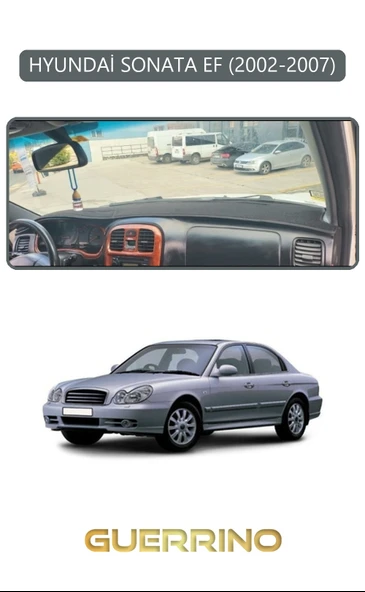 HYUNDAİ SONATA EF 2002-2007TORPİDO KORUMA KILIFI GRİ KENAR ürün görseli 1