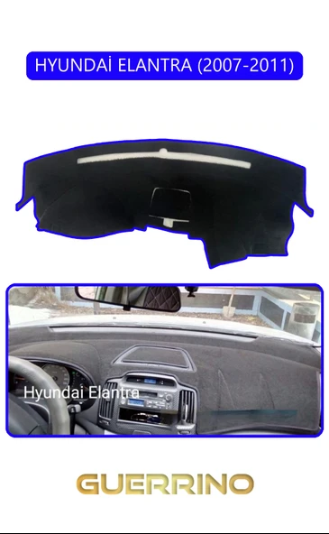 HYUNDAİ ELANTRA 2007-2011TORPİDO KORUMA KILIFI MAVİ KENAR ürün görseli 1