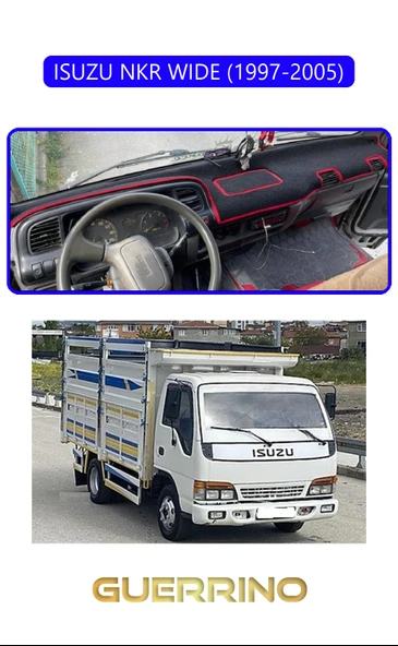 ISUZU NKR WIDE 1997 - 2005TORPİDO KORUMA KILIFI MAVİ KENAR ürün görseli 1