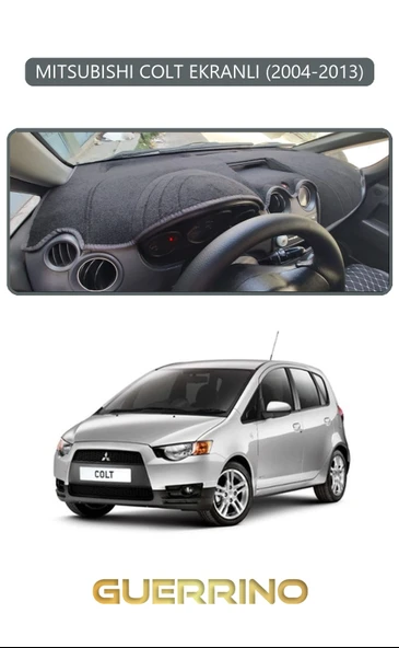 MITSUBISHI COLT EKRANLI 2004-2013TORPİDO KORUMA KILIFI GRİ KENAR ürün görseli 1