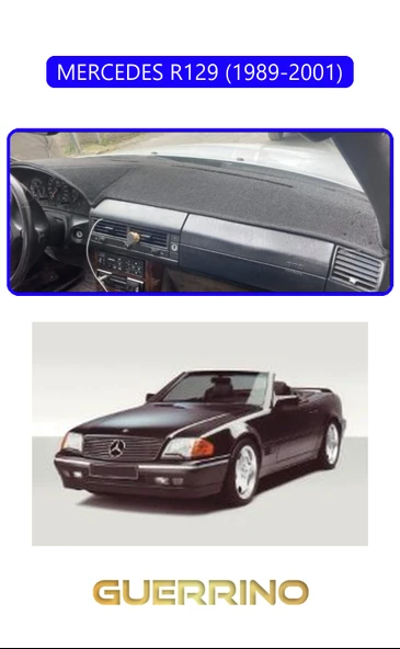 MERCEDES R129 1989-2001TORPİDO KORUMA KILIFI MAVİ KENAR ürün görseli 1