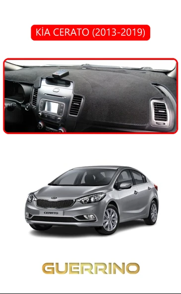 KİA CERATO 2013-2019TORPİDO KORUMA KILIFI KIRMIZI KENAR ürün görseli 1