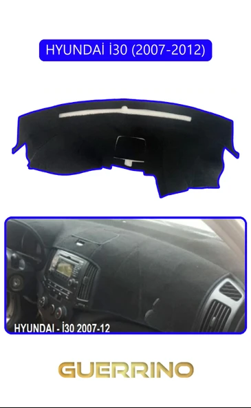 HYUNDAİ İ30 2007-2012TORPİDO KORUMA KILIFI MAVİ KENAR ürün görseli 1