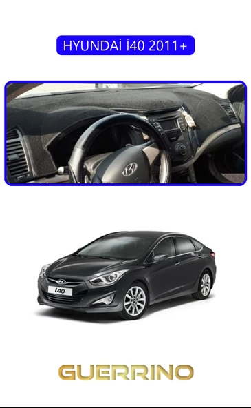 HYUNDAİ İ40 2011+ (i30 )TORPİDO KORUMA KILIFI MAVİ KENAR ürün görseli 1