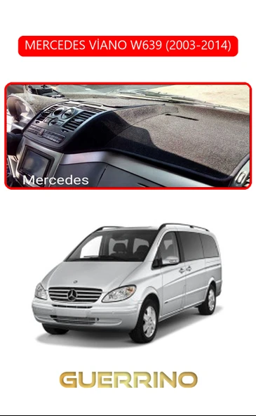 MERCEDES VİANO W639 2003-2014TORPİDO KORUMA KILIFI KIRMIZI KENAR ürün görseli 1