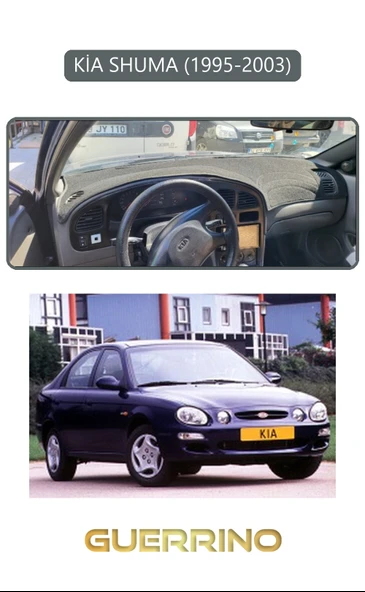 KİA SHUMA 1995-2003TORPİDO KORUMA KILIFI GRİ KENAR ürün görseli 1