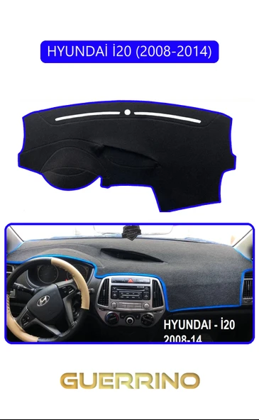 HYUNDAİ İ20 2008-2014TORPİDO KORUMA KILIFI MAVİ KENAR ürün görseli 1