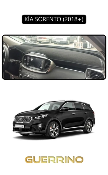 KİA SORENTO 2018+TORPİDO KORUMA KILIFI SİYAH KENAR ürün görseli 1