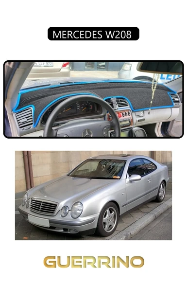 MERCEDES W208 TORPİDO KORUMA KILIFI SİYAH KENAR ürün görseli 1