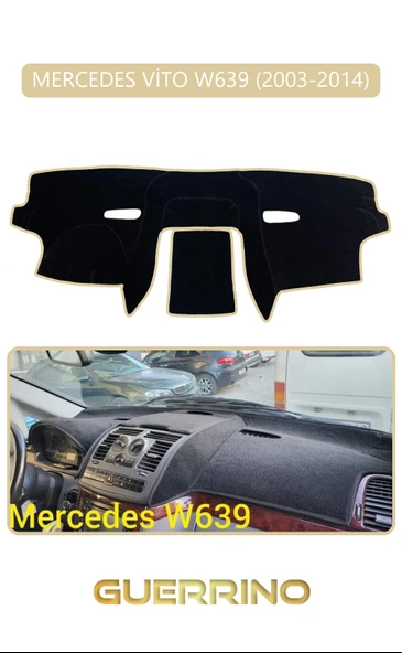 MERCEDES VİTO W639 2003-2014TORPİDO KORUMA KILIFI BEJ KENAR ürün görseli 1