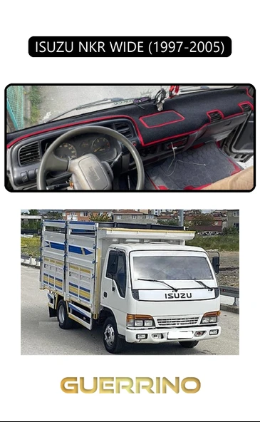 ISUZU NKR WIDE 1997 - 2005TORPİDO KORUMA KILIFI SİYAH KENAR ürün görseli 1