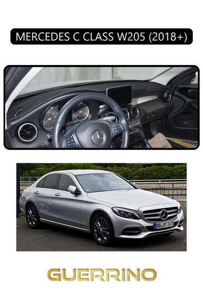 MERCEDES C CLASS W205 2018+TORPİDO KORUMA KILIFI SİYAH KENAR ürün görseli 1