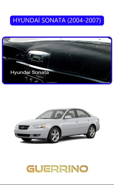 HYUNDAİ SONATA 2004-2007TORPİDO KORUMA KILIFI MAVİ KENAR ürün görseli 1