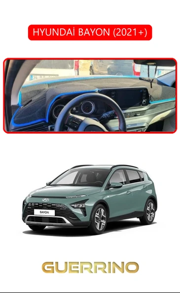 HYUNDAİ BAYON 2021+TORPİDO KORUMA KILIFI KIRMIZI KENAR ürün görseli 1