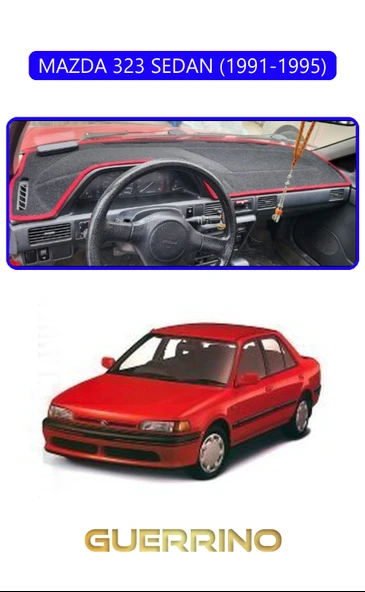 MAZDA 323 SEDAN 1991-1995TORPİDO KORUMA KILIFI MAVİ KENAR ürün görseli 1