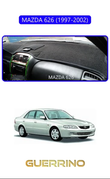 MAZDA 626 1997-2002TORPİDO KORUMA KILIFI MAVİ KENAR ürün görseli 1
