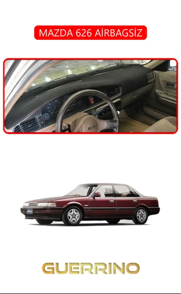 MAZDA 626 AİRBAGSİZTORPİDO KORUMA KILIFI KIRMIZI KENAR ürün görseli 1