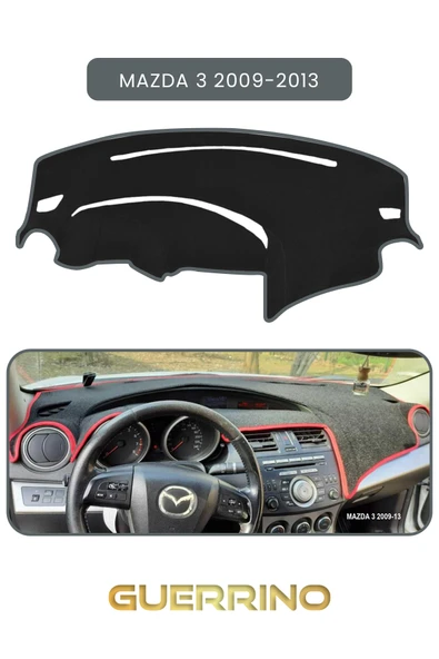 MAZDA 3 2009-2013TORPİDO KORUMA KILIFI GRİ KENAR ürün görseli 1