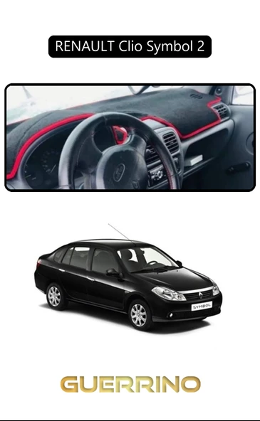 RENAULT Clio Symbol 2TORPİDO KORUMA KILIFI SİYAH KENAR ürün görseli 1