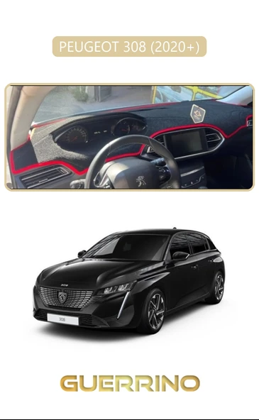 PEUGEOT 308 (2020+)TORPİDO KORUMA KILIFI BEJ KENAR ürün görseli 1