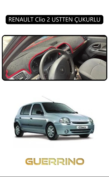 RENAULT Clio 2 USTTEN ÇUKURLUTORPİDO KORUMA KILIFI SİYAH KENAR ürün görseli 1