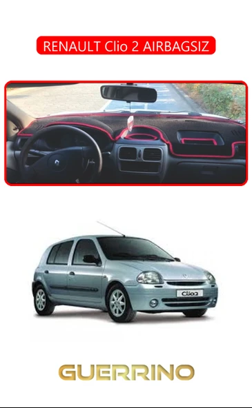 RENAULT Clio 2 AIRBAGSIZTORPİDO KORUMA KILIFI KIRMIZI KENAR ürün görseli 1