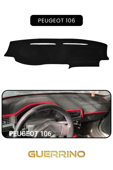 PEUGEOT 106 TORPİDO KORUMA KILIFI SİYAH KENAR ürün görseli 1