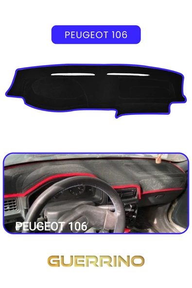 PEUGEOT 106 TORPİDO KORUMA KILIFI MAVİ KENAR ürün görseli 1