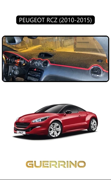 PEUGEOT RCZ 2010 - 2015TORPİDO KORUMA KILIFI SİYAH KENAR ürün görseli 1