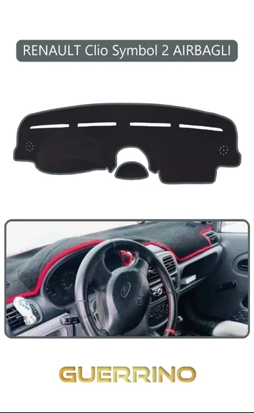 RENAULT Clio Symbol 2 AIRBAGLITORPİDO KORUMA KILIFI GRİ KENAR ürün görseli 1