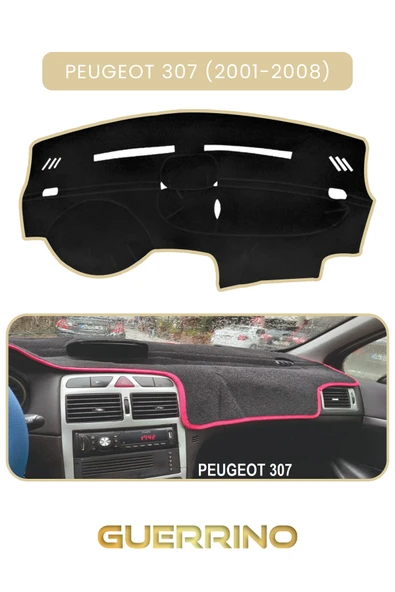 PEUGEOT 307 (2001-2008)TORPİDO KORUMA KILIFI BEJ KENAR ürün görseli 1