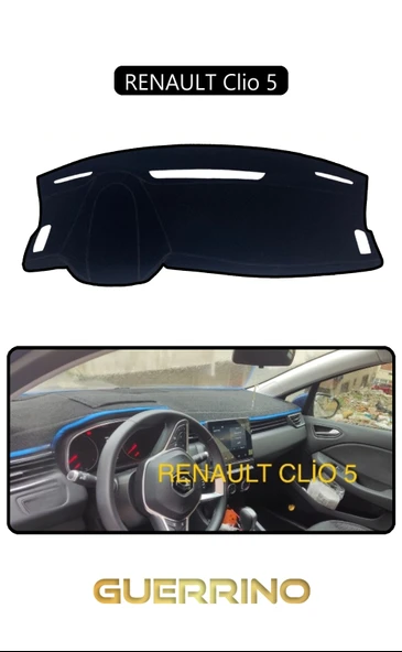 RENAULT Clio 5TORPİDO KORUMA KILIFI SİYAH KENAR ürün görseli 1