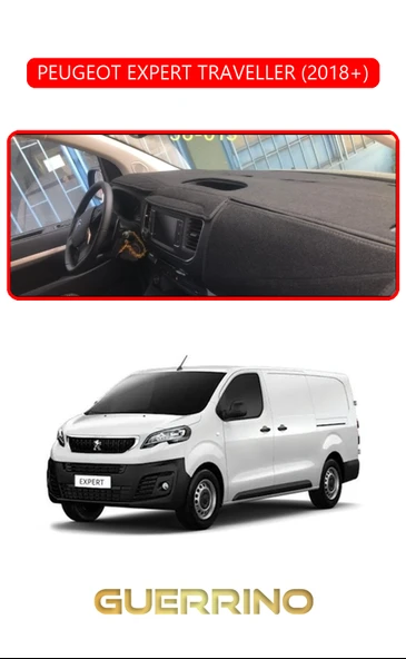 PEUGEOT EXPERT TRAVELLER 2018+TORPİDO KORUMA KILIFI KIRMIZI KENAR ürün görseli 1