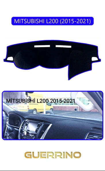 MITSUBISHI L200 2015-2021TORPİDO KORUMA KILIFI MAVİ KENAR ürün görseli 1