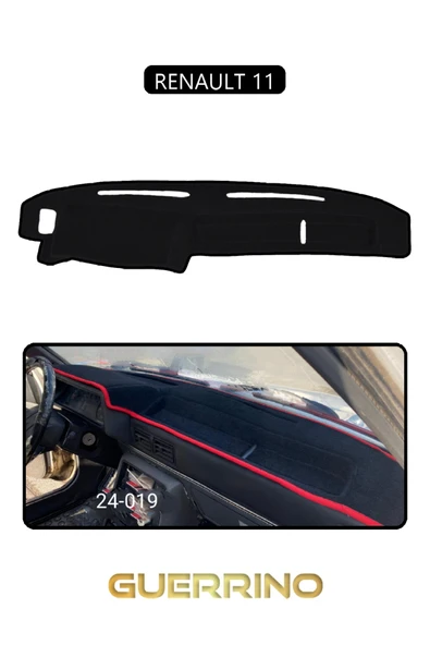 RENAULT 11TORPİDO KORUMA KILIFI SİYAH KENAR ürün görseli 1