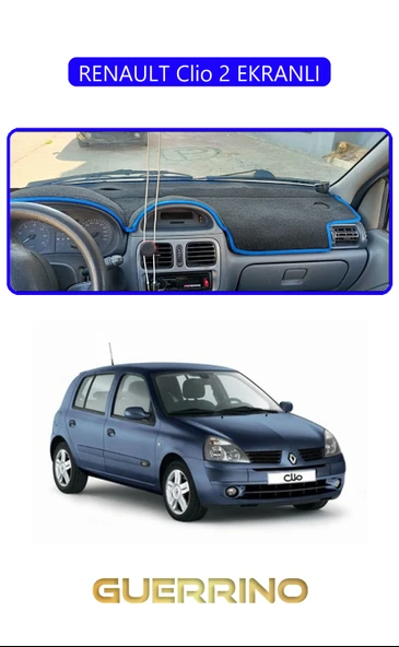 RENAULT Clio 2 EKRANLITORPİDO KORUMA KILIFI MAVİ KENAR ürün görseli 1