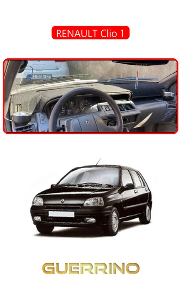 RENAULT Clio 1TORPİDO KORUMA KILIFI KIRMIZI KENAR ürün görseli 1