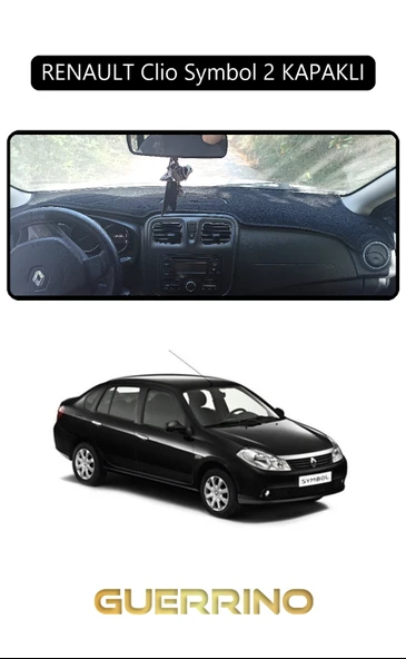 RENAULT Clio Symbol 2 KAPAKLITORPİDO KORUMA KILIFI SİYAH KENAR ürün görseli 1