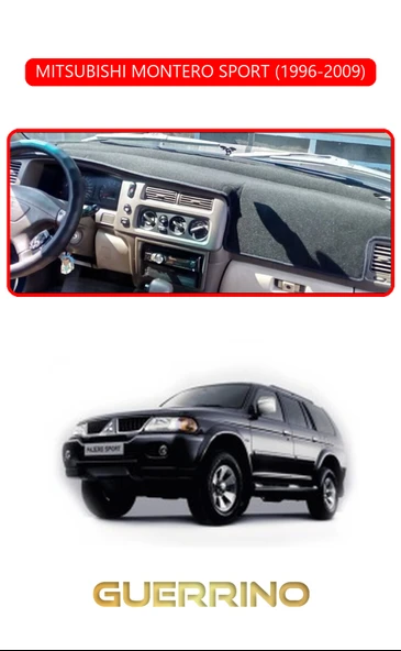 MITSUBISHI MONTERO SPORT 1996-2009TORPİDO KORUMA KILIFI KIRMIZI KENAR ürün görseli 1