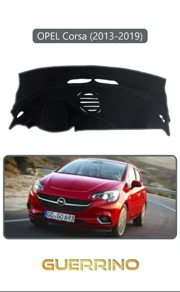 OPEL Corsa (2013-2019)TORPİDO KORUMA KILIFI GRİ KENAR ürün görseli 1
