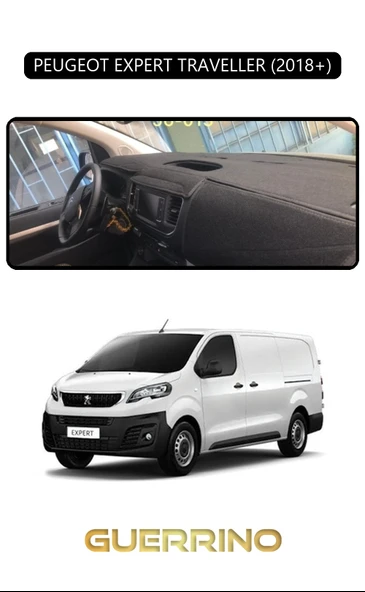 PEUGEOT EXPERT TRAVELLER 2018+TORPİDO KORUMA KILIFI SİYAH KENAR ürün görseli 1