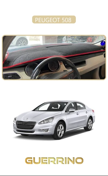 PEUGEOT 508 TORPİDO KORUMA KILIFI BEJ KENAR ürün görseli 1