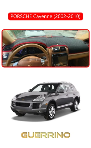 PORSCHE Cayenne (2002-2010) - (955 / 957; )TORPİDO KORUMA KILIFI KIRMIZI KENAR ürün görseli 1