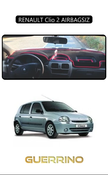 RENAULT Clio 2 AIRBAGSIZTORPİDO KORUMA KILIFI SİYAH KENAR ürün görseli 1