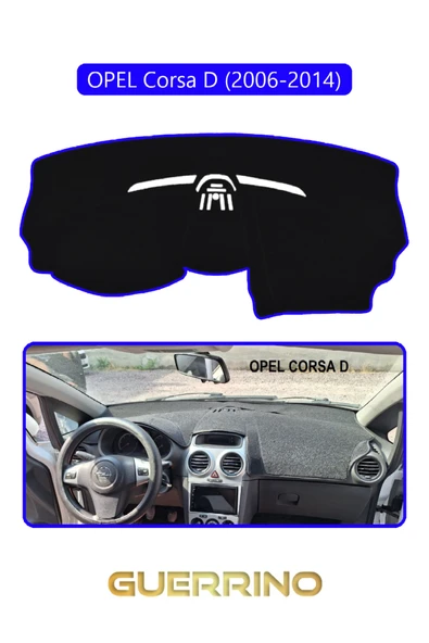 OPEL Corsa D (2006-2014)TORPİDO KORUMA KILIFI MAVİ KENAR ürün görseli 1