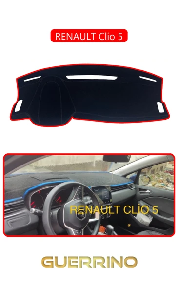 RENAULT Clio 5TORPİDO KORUMA KILIFI KIRMIZI KENAR ürün görseli 1