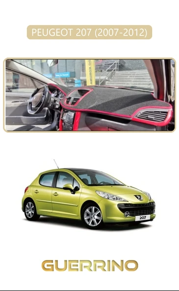 PEUGEOT 207 (2007-2012)TORPİDO KORUMA KILIFI BEJ KENAR ürün görseli 1