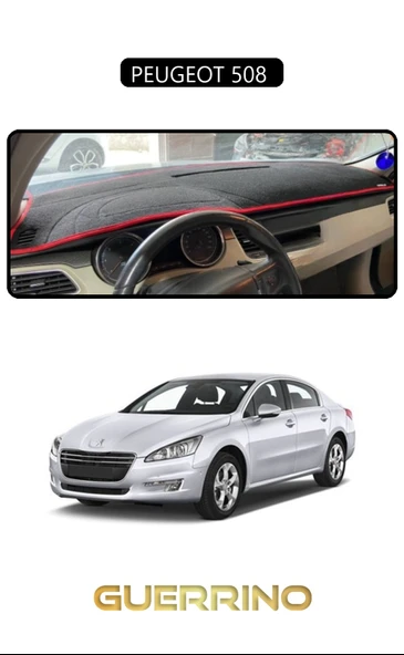 PEUGEOT 508 TORPİDO KORUMA KILIFI SİYAH KENAR ürün görseli 1