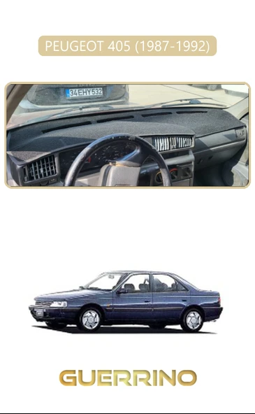 PEUGEOT 405 (1987-1992) ;TORPİDO KORUMA KILIFI BEJ KENAR ürün görseli 1